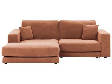 Ecksofa 3-Sitzer LOFOTEN Stoff Hellrot rechtsseitig