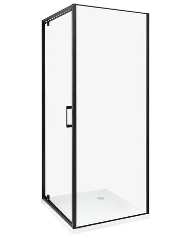 Duschkabine DARLI 70 x 70 x 185 cm Schwarz