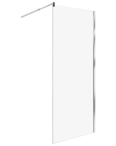 Duschwand AHAUS 80 x 190 cm Silber