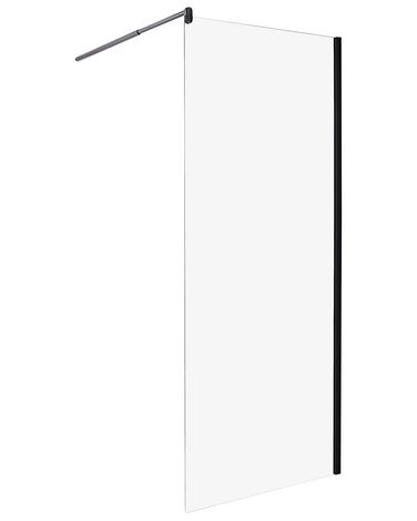 Duschwand AHAUS 80 x 190 cm Schwarz