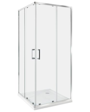 Duschkabine TELA 80 x 80 x 185 cm Silber