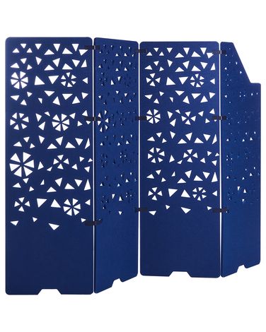 Büro-Raumteiler STARRY 240 x 180 cm Marineblau