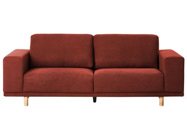 Sofa 3-Sitzer NIVALA Stoff Rot