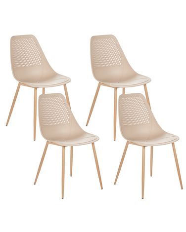 Esszimmerstuhl 4er Set HAZELTON Beige