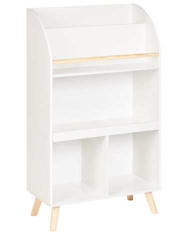 3 Tier Bookcase LILOET 102 cm White