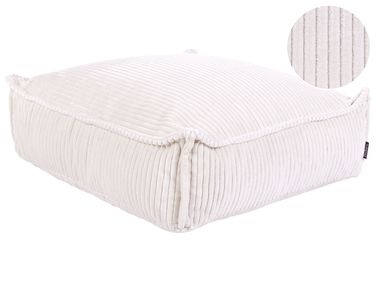 Pouf ALLOZAI Samtstoff Hellbeige