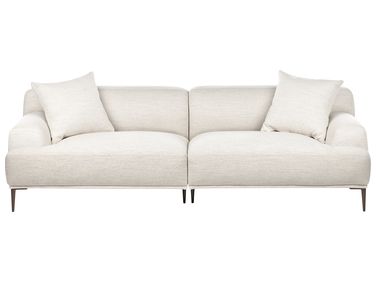 Sofa 3 Seater MATILA Fabric Light Beige