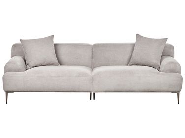 Sofa 3 Seater MATILA Fabric Light Grey