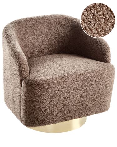 Armchair LAVIK Fabric Brown