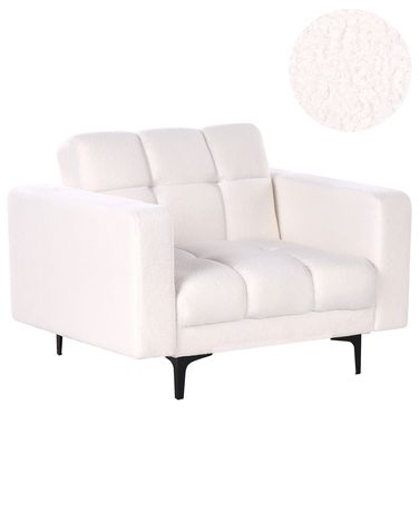 Armchair ALNES Boucle White