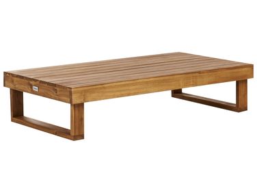 Outdoor Couchtisch MARETTIMO 60 cm 110 cm zertifiziertes Akazienholz Braun