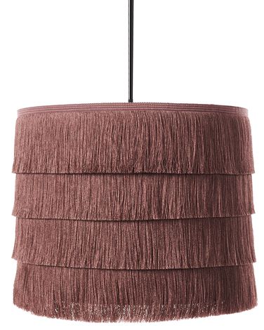Hängeleuchte SUAPURE Stoff Rosa