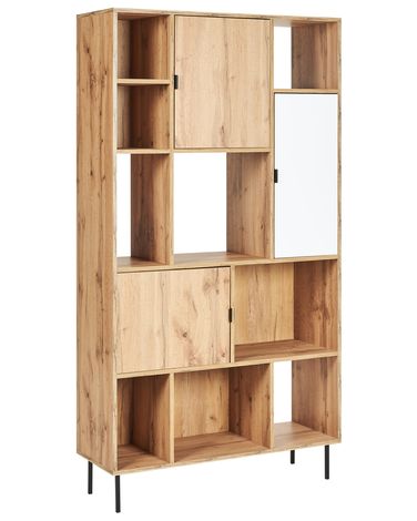 Regal mit 5 Ebenen AMOS 185 cm Hellbraun