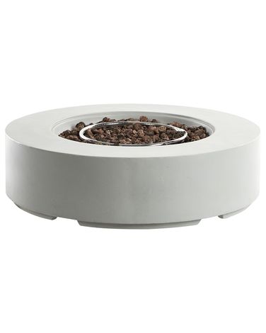 Gas Fire Pit PACAYA Concrete Light Grey