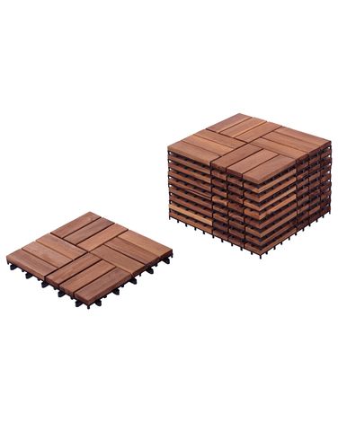 Outdoor Flooring ACERENZA Certified Acacia Wood Brown