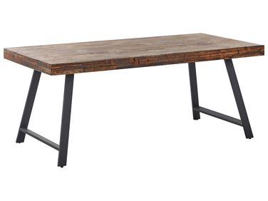 Esstisch WARTON Dunkelbraun 180 cm 90 cm Kiefernholz