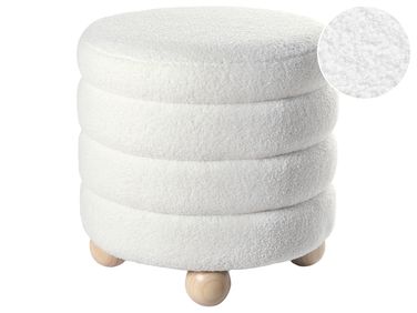 Pouffe CHILLY Boucle Off-White