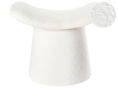 Pouffe Tufted RIDDLE Boucle Off-White