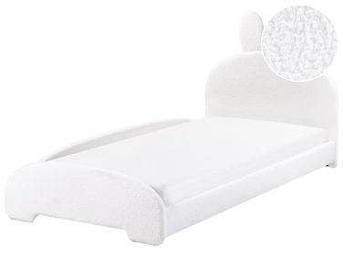 Kids Bed Rabbit Boucle PERROS 90 x 200 cm (EU Single) Off-White