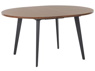 Ausziehbarer Esstisch BOVINA Dunkelbraun 120/150 cm 120 cm