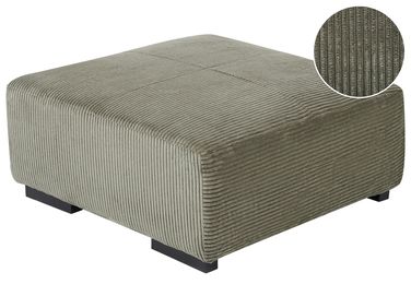 Ottoman LUNGO Corduroy Green