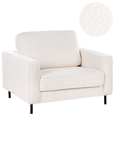 Armchair SAVALEN Boucle White
