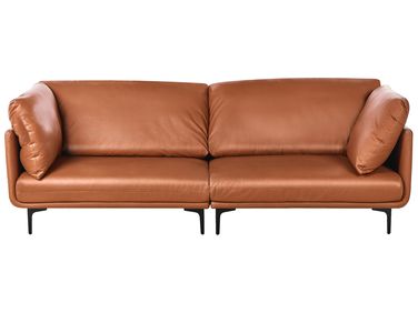 Sofa 3-Sitzer REVSNES Stoff Goldbraun