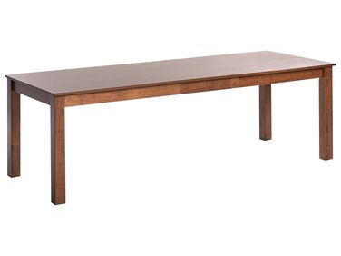Extending Dining Table MADURA Dark Ash Wood 160/240 cm 90 cm