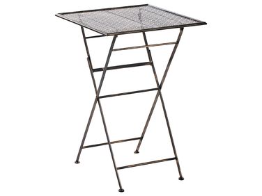 Garten Bartisch BORMIO 60 cm 60 cm Metall Schwarz