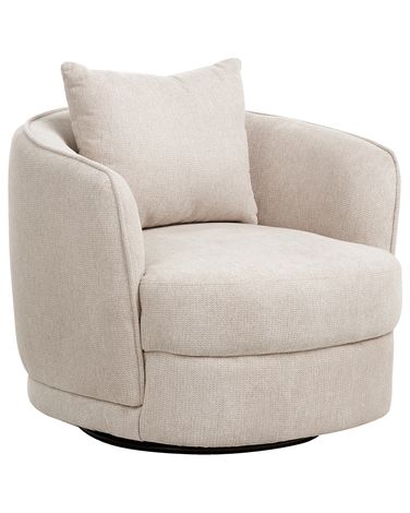 Drehsessel ANDALEN Stoff Hellbeige