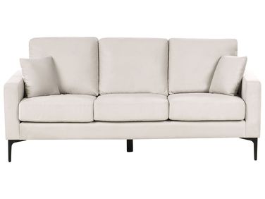 Sofa 3 Seater GAVLE Fabric Light Beige