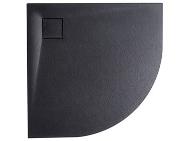Duschwanne PARON 90 x 90 x 3 cm Schwarz