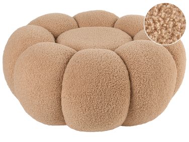 Pouffe BEAUFORT Boucle Light Brown