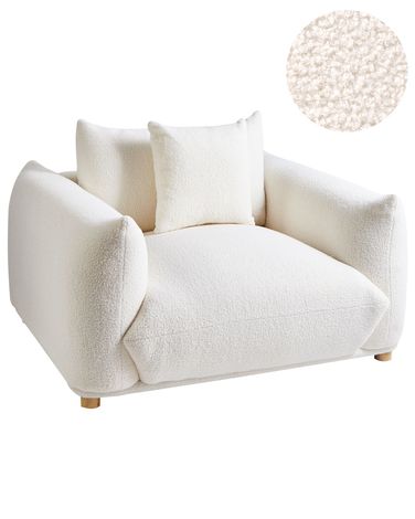 Armchair LUVOS Boucle Off-White