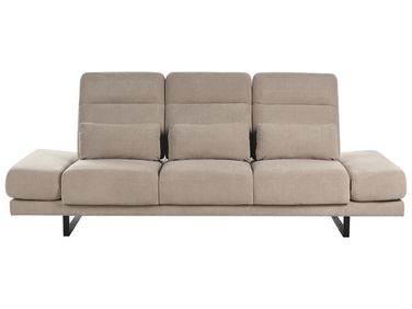 Sofa 3-Sitzer IKAST Stoff Taupe