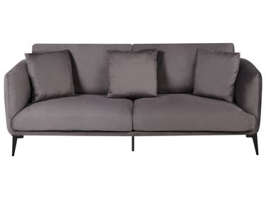 Sofa 3-Sitzer BODUM Samtstoff Taupe
