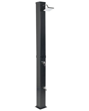 Freestanding Outdoor Solar Shower YARACUY Black