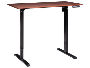 Electric Adjustable Standing Desk TAVARES Brown/ Black 120 cm 60 cm