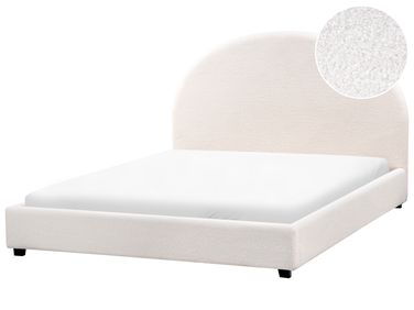 Waterbed Boucle VAUCLUSE 140 x 200 cm (EU Double) Off-White