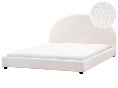 Bed Boucle VAUCLUSE 180 x 200 cm (EU Super King) Off-White