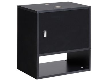 Wandmontierter Waschbeckenunterschrank LIMERIA 45 cm Schwarz