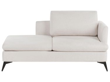 Rechtsseitige Chaiselongue SIEVOZ Stoff Hellbeige