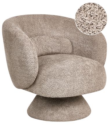 Drehsessel LIEKSA Bouclé Beige