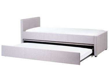 Trundle Bed Fabric MARMANDE 90 x 200 cm (EU Single) Light Grey