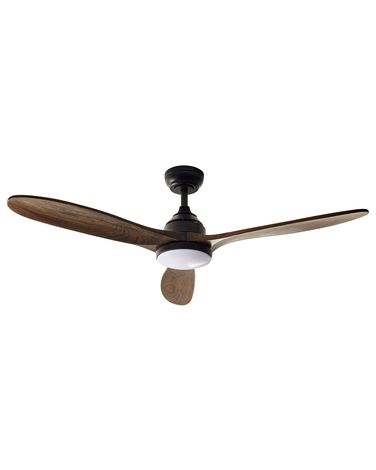 Deckenventilator mit Licht MOYAR mit Fernbedienung LED Dunkelbraun