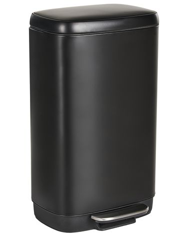 Tretmülleimer 30 L ECOCOLLECT Metall Schwarz