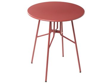 Outdoor Bistrotisch TALTAL 64 cm 64 cm Metall Rot