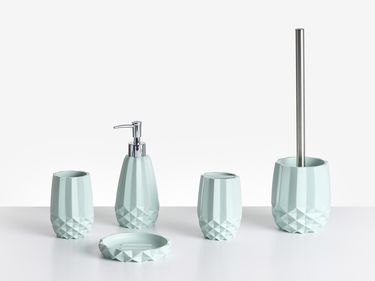 5-Piece Bathroom Accessories Set SAMIRIA Mint Green