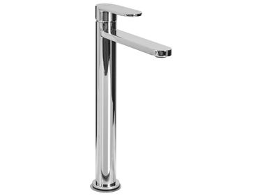 Hohe Waschtischarmatur COLHUE Messing Silber
