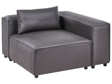 Corner Seat BRANDE Symmetrical Black Fabric